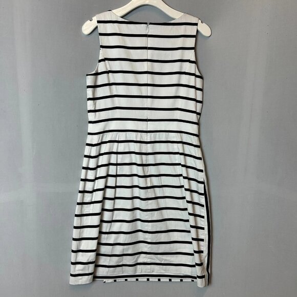 Tommy Hilfiger Women's Blue and White Striped Sleeveless Shift Dress - Picture 5 of 8